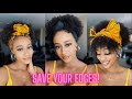 EASY PROTECTIVE STYLE FOR THIN EDGES/ALOPECIA. LAZY GIRL APPROVED! NO LACE/GEL/GLUE | HergivenHair