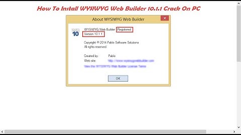 How To Install WYSIWYG Web Builder 10.1.1 Crack On PC [HD]