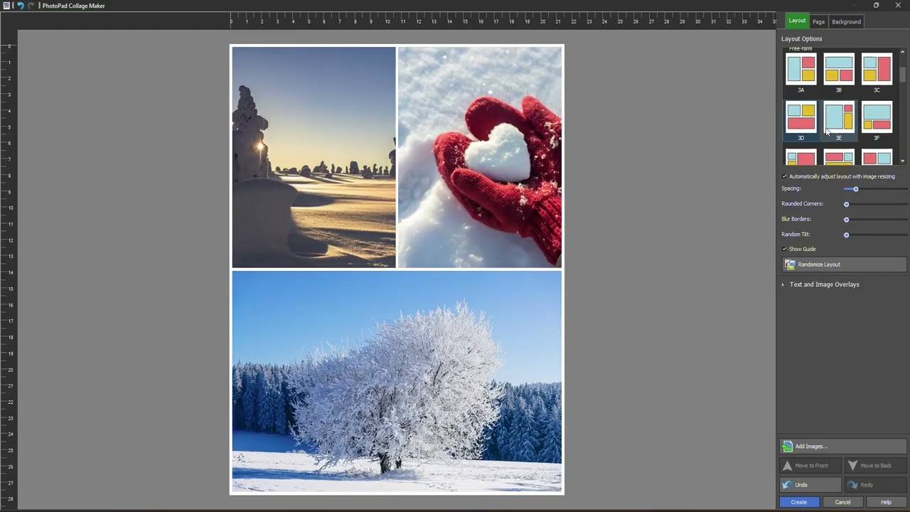 Создайте фотоколлаж с помощью фоторедактора PhotoPad.