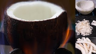 নারিকেলের খোসা থেকে নারিকেল বের করার সহজ ও গোপন পদ্ধতি Coconut Collecting Tips