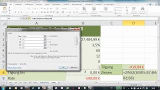 Excel - Funktion ZINSZ - Wert der Zinsen einer Rate ermitteln
