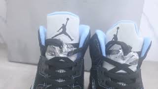 First Looking of Air Jordan 5 Retro LS 'UNC'