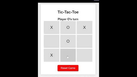 Tic-Tac-Toe game in JavaScript #coding #css #responsivedesign #html #webdevelopment #youtubetutorial