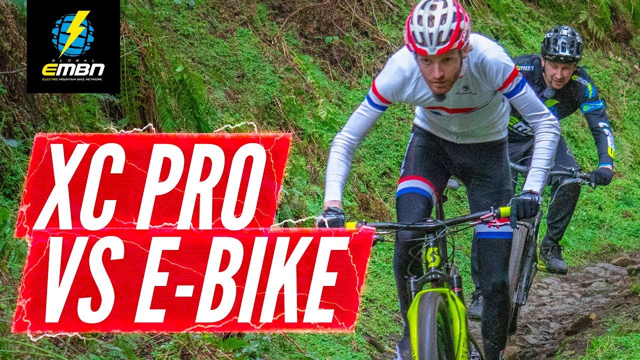 Cross Country Olympic Athlete Vs E Bike | Can An E-MTB Beat A World Cup Pro?