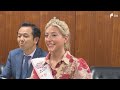 「全米さくらの女王」来静 「静岡は出身地に似ていて親しみがある」と印象語る