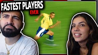 Our First Time Watching the FASTEST Football Players Ever...