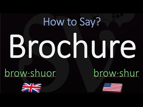 How to Pronounce Brochure? (CORRECTLY) Meaning & Pronunciation