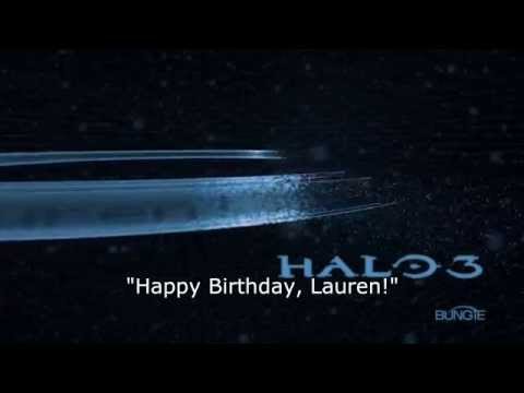 Halo 3 - "Happy Birthday, Lauren!" Load Screen Easter Egg