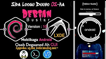 sida loogu duubo OS-ka || Debian || mobilkaga android Qaab degaaned ah Graphic user interface LXDE