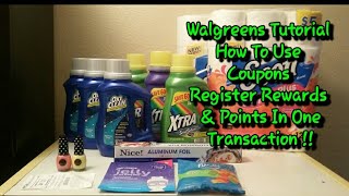 Walgreens Couponing Tutorial/How To Use Multiple Rewards In One Transaction