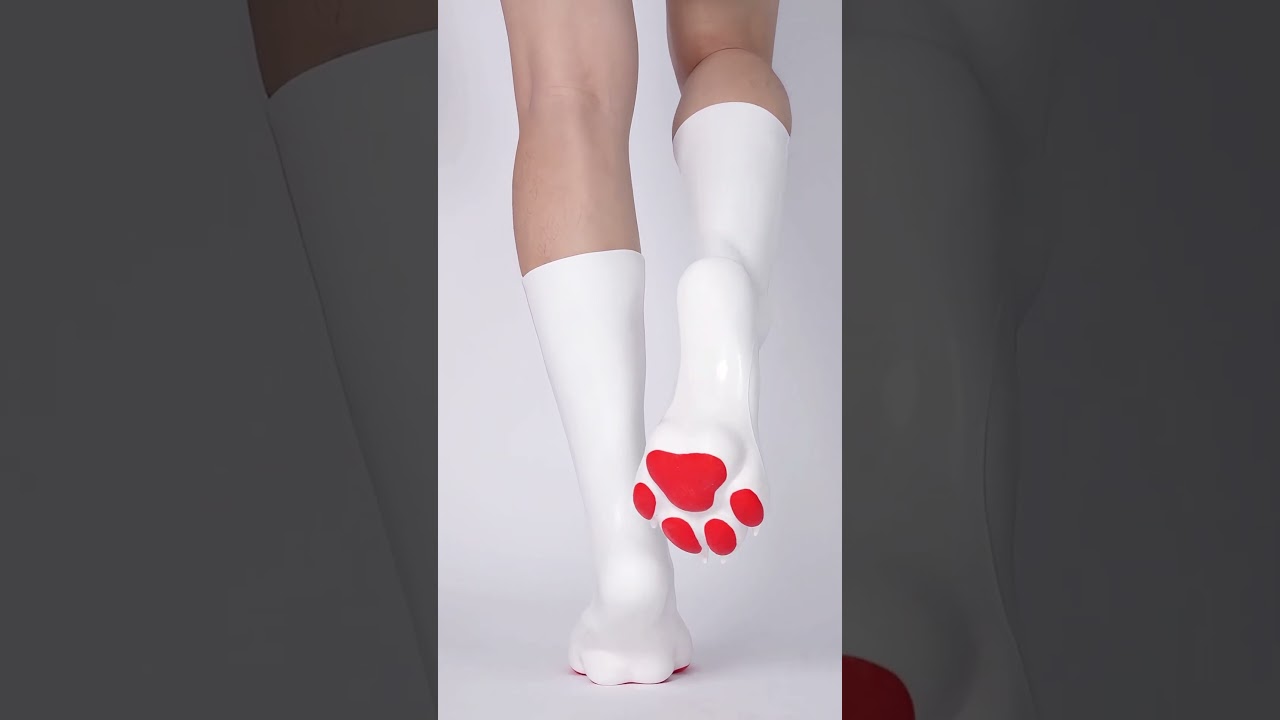 Paws!! #footwear #furry #boots #fashion #shoes #rubber #paws