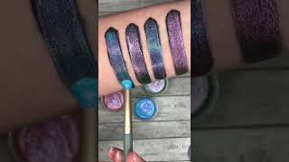 Swatching our duochrome water activated eyeliners