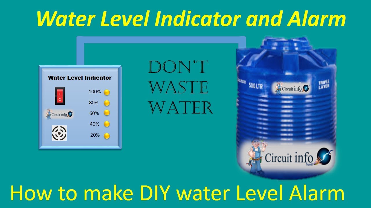 Water Level Indicator and Alarm / How to make DIY water level alarm