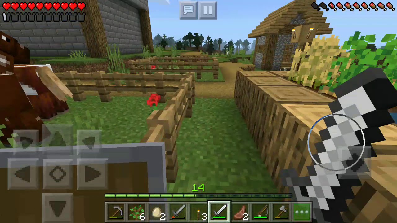 Minecraft PE Rebooted Survival #5 Closing the house and finishing touch ...