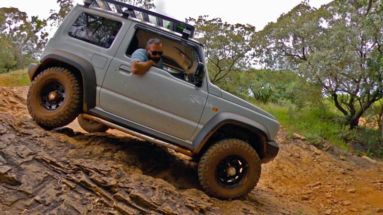 Jimny Through Rocky, Dry River Bed! New Modified Suzuki Jimny vs Pajero/Discovery 4/Fortuner. Ep 4