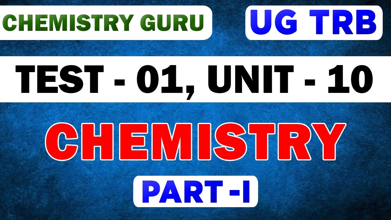 Dye Chemistry Made Easy | UG TRB Sure Shot 🔥UG TRB Chemistry | Most Expected Questions | TRB 2026