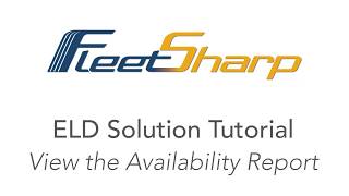 FleetSharp Tutorial #19: View Availability Report