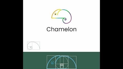 logo design tutorial chameleon #shorts