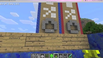 Minecraft Rock Paper Scissors!!! (Redstone creations ep. 2)