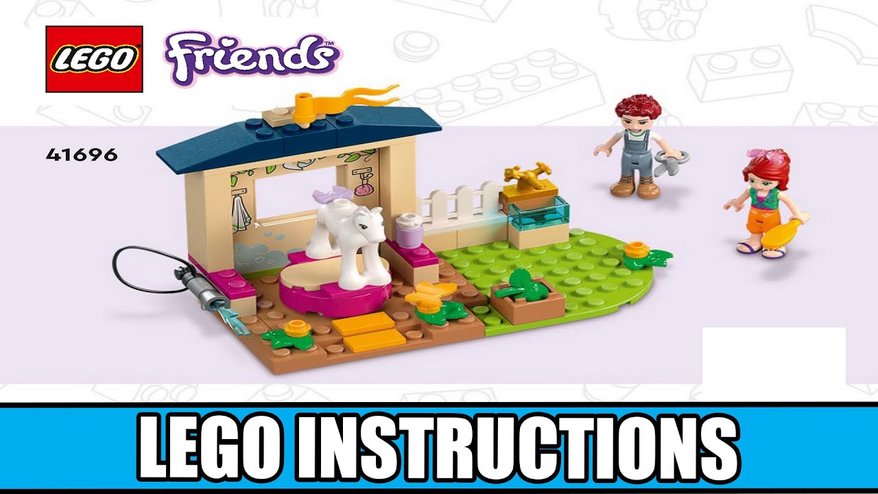 Friends - Pony-Washing Stable LEGO instructions