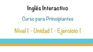 Aprender Ingles - Ejercicio (Gramática: Pronombres)