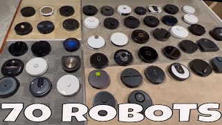 My GIGANTIC 70+ Robot Vacuum & Mop Collection - iRobot Roomba Roborock Shark Deebot Neato & MORE!
