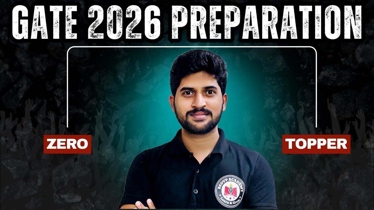 How to Start GATE 2026 Preparation from Zero | Crack GATE 2026 | Step ...