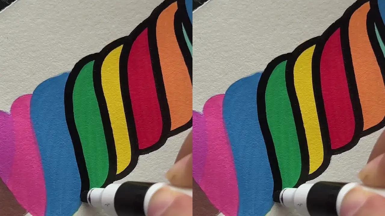 Acrylic marker candy 🎨