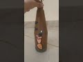 Bottle Art with clay