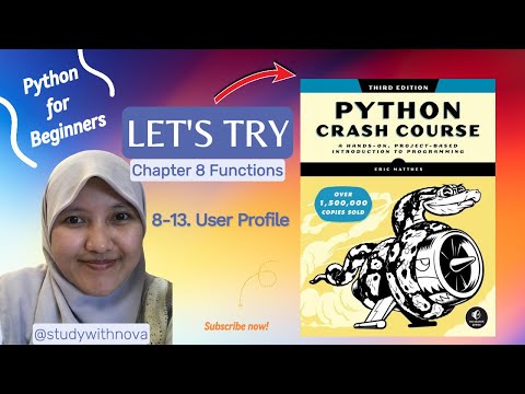 #48 Let's Code Python Crash Course | studywithnova