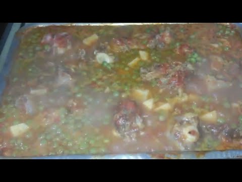 أجمل صينيه عكاوى بالبسله فى الفرن والطعم خيال