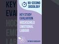 Hochschild and Emotional Labour | Key Study Evaluation (Families) | AQA A-Level Sociology