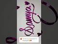 "Samya" Best Handwriting in the world #trending #ytshorts #artist #calligraphy #name #magic #pen