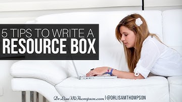 5 Tips to Creating an Effective Resource Box