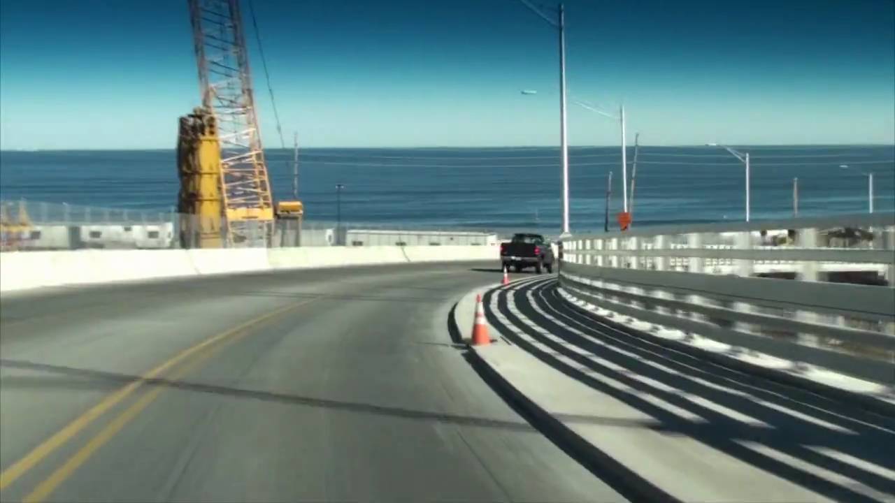 The bridge to get into Sandy Hook