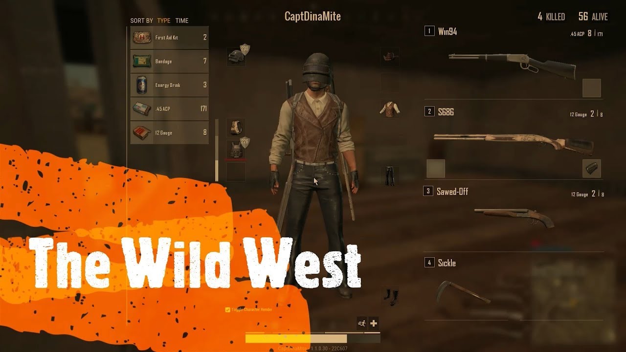 The Wild West - CaptDinaMite PUBG Gameplay