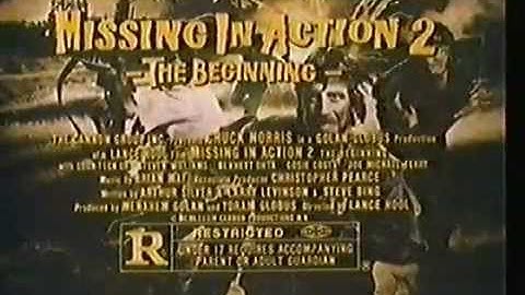 1985 Chuck Norris Missing In Action 2 TV Trailer