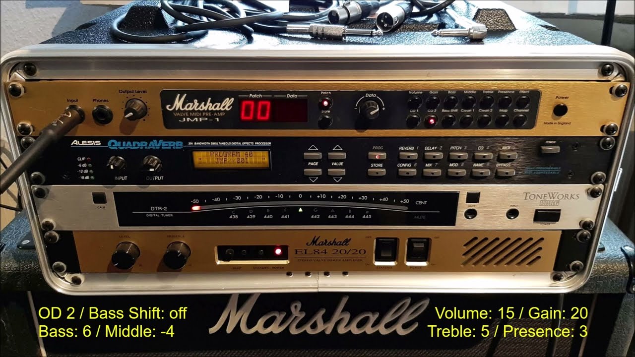 Marshall JMP-1 sounds (recorded with speaker emulated outputs