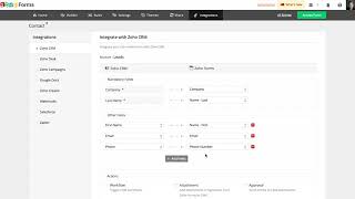 Zoho Forms : Zoho CRM Integration