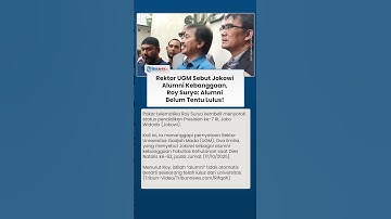 Roy Suryo Kritik Ucapan Rektor Ova Emilia soal Jokowi Kebanggaan UGM: Alumni Belum Tentu Lulus!