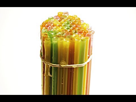 JAK ZROBIĆ ROBAKI - ŻELKI Z GALARETKI (galaretka w słomkach) / ♡ How to Make Gummy Worms / LILYLIFE