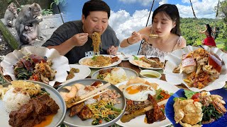 Ver2) 🇮🇩Couple trip & eating show in Ubud, Jimbaran, Ayana!! - Mukbang eating show