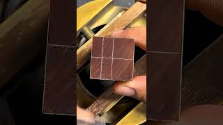 Amazing Chess Pattern Woodworking Process #shorts #woodworking