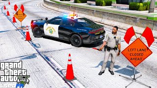 California Highway Patrol Traffic Break & Accident Scene Control - GTA 5 LSPDFR