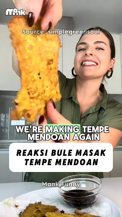 Bule Ini Coba Memasak Tempe Mendoan🇲🇨‼️#reaksi #tempe #food #makanan