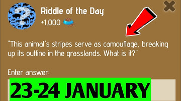 Riddle Of The Day Zoo 23 January | Zoo Riddle Of The Day 23 January | Riddle Of The Day Code Zoo