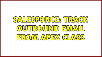 Salesforce: track outbound email from apex class
