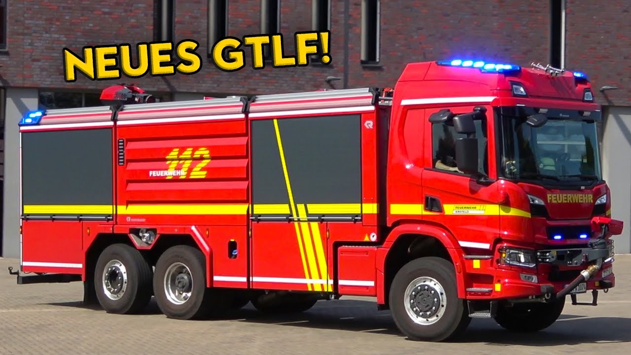 [NEUES GTLF, RÜSTZUG & WLF!] - Feuerwehr KREFELD | EINSATZFAHRTEN an der FEUERWACHE 1!