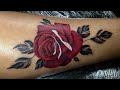 Tattoo Rosa Vermelha Time Lapse