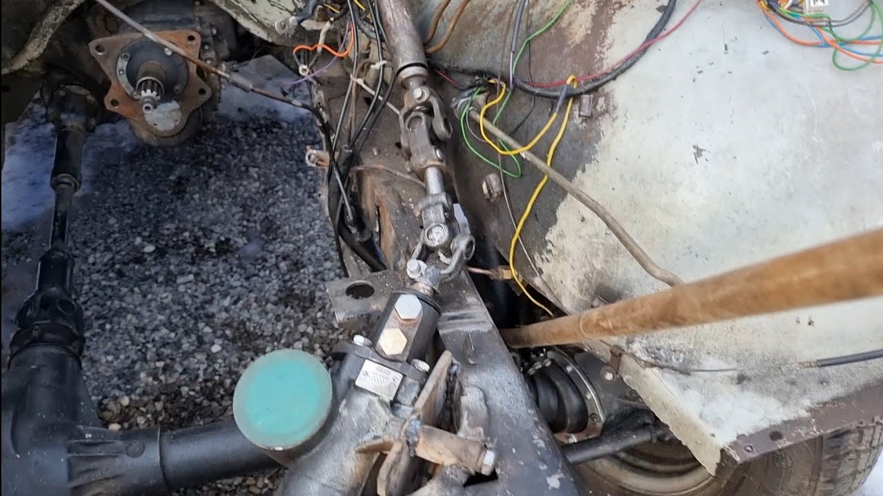 Сборка рулевого карданного вала на ГУР для установки V8 ЗМЗ 513 ...